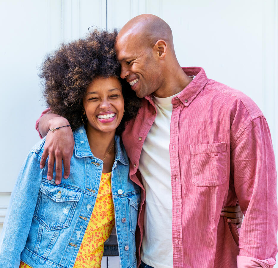 Young Black couple.